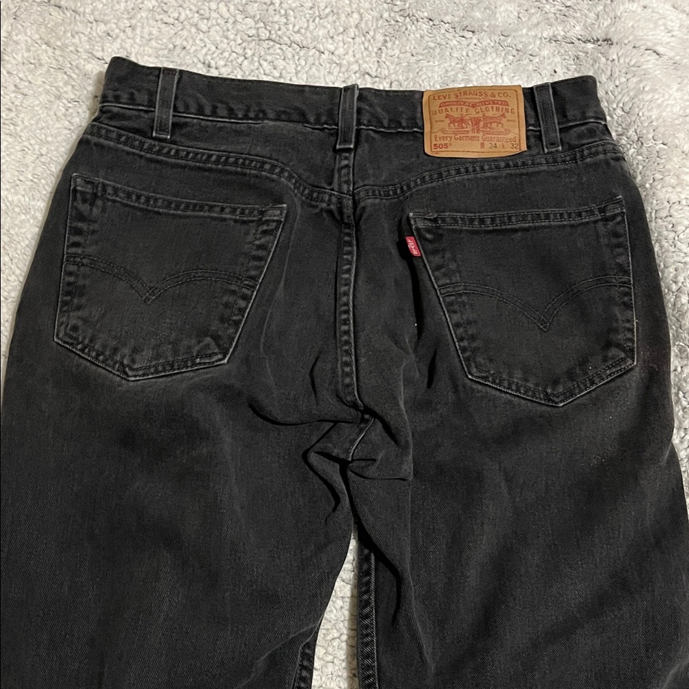Vintage 505 Mens Levis charcoal - Picture 2 of 6